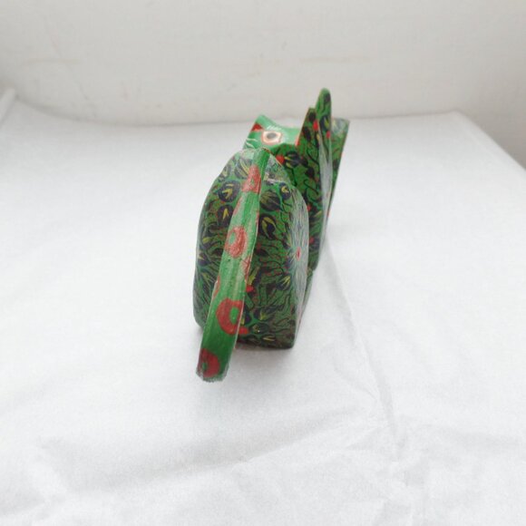 Oaxacan Alebrije Hand Carved Hand Painted Wood Cat Sculpture - Picture 7 of 13